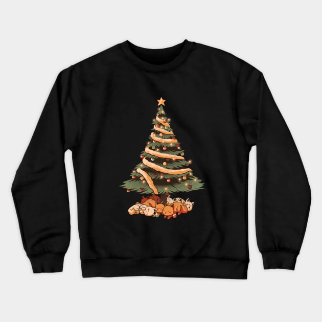 Merry Xmas Cat Tree Ugly Sweater by Tobe Fonseca Crewneck Sweatshirt by Tobe_Fonseca